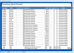 Inventory Quick Browse
